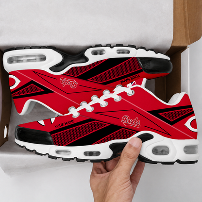 FINAL SALE - NEW CUSTOMIZED MLB05 CRS CINCINNATI REDS AIR MAX PLUS SNEAKERS