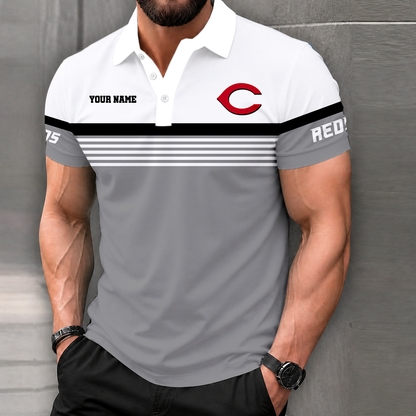 FINAL CLEARANCE - NEW CUSTOMIZED MLB05 CRS CINCINNATI REDS POLO SHIRT