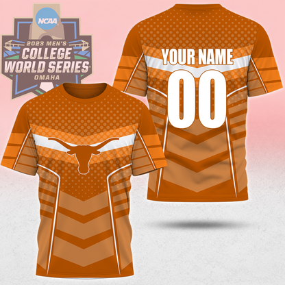 LIMITED EDITION - NEW CUSTOMIZED NCAA CWS05 TXL TEXAS LONGHORNS T-SHIRT, POLO SHIRT, ZIP POLO SHIRT, SWEATSHIRT, HOODIE & ZIP HOODIE
