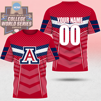 LIMITED EDITION - NEW CUSTOMIZED NCAA CWS06 ARW ARIZONA WILDCATS T-SHIRT, POLO SHIRT, ZIP POLO SHIRT, SWEATSHIRT, HOODIE & ZIP HOODIE