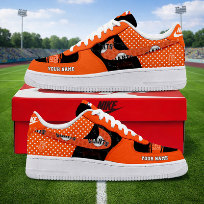 SPECIAL OFFER - NEW CUSTOMIZED MLB06 SFG SAN FRANCISCO GIANTS AF1 SNEAKERS