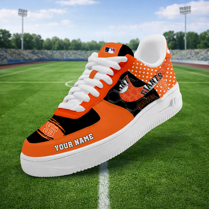 SPECIAL OFFER - NEW CUSTOMIZED MLB06 SFG SAN FRANCISCO GIANTS AF1 SNEAKERS
