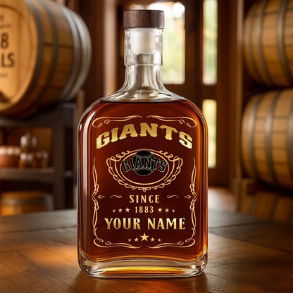 LIMITED EDITION - NEW CUSTOMIZED MLB06 SFG SAN FRANCISCO GIANTS LUXURY WHISKEY BOTTLE 450ML