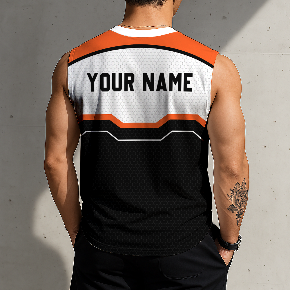 FINAL SALE - NEW CUSTOMIZED MLB06 SFG SAN FRANCISCO GIANTS MEN'S GYM SHIRT