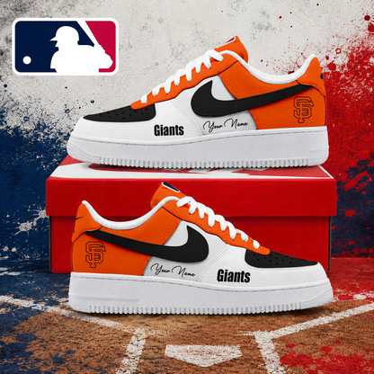 LIMITED EDITION - NEW CUSTOMIZED MLB06 SFG SAN FRANCISCO GIANTS AF1 SHOES