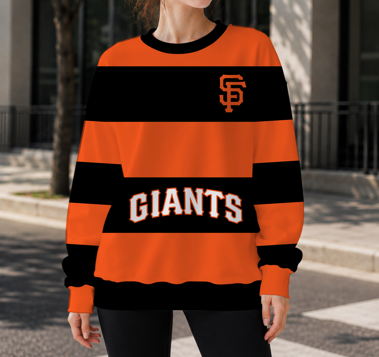 FINAL SALE - NEW CUSTOMIZED MLB06 SFG SAN FRANCISCO GIANTS UNISEX SWEATSHIRT