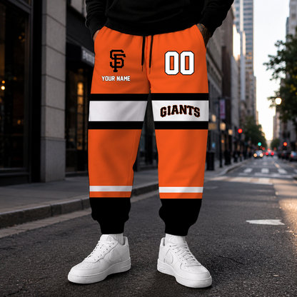 EXCLUSIVE EDITION - NEW CUSTOMIZED MLB06 SFG SAN FRANCISCO GIANTS SWEATPANTS