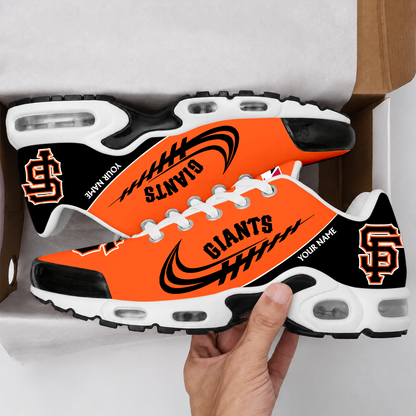 LIMITED EDITION - NEW CUSTOMIZED MLB06 SFG SAN FRANCISCO GIANTS AIR MAX PLUS SNEAKERS