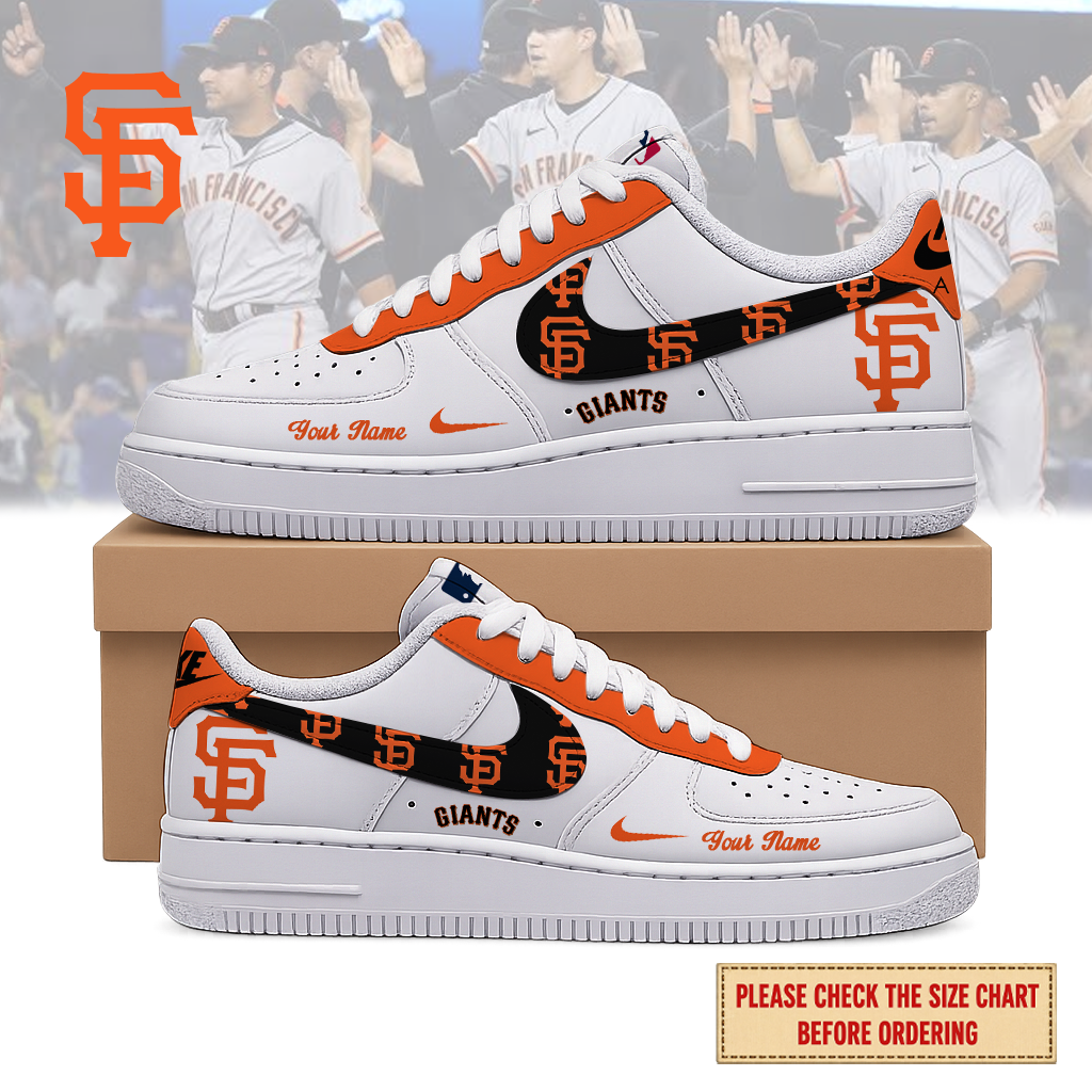 VIRAL EDITION - NEW CUSTOMIZED MLB06 SFG SAN FRANCISCO GIANTS AF1 SHOES