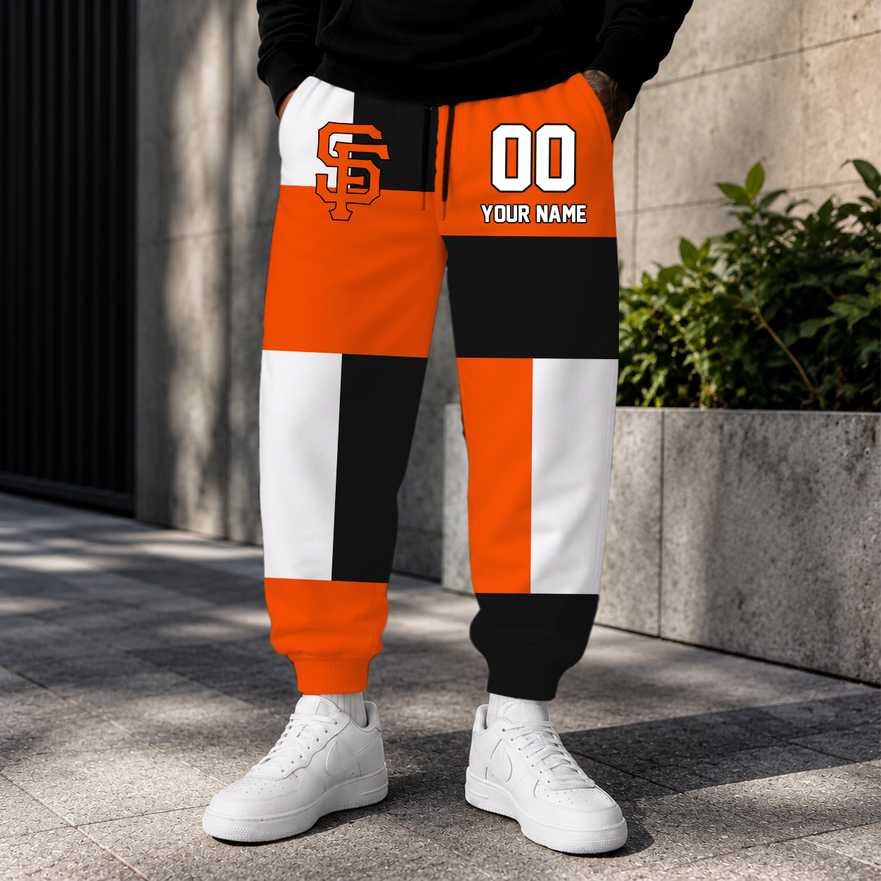 ELITE EDITION - NEW CUSTOMIZED MLB06 SFG SAN FRANCISCO GIANTS SWEATPANTS