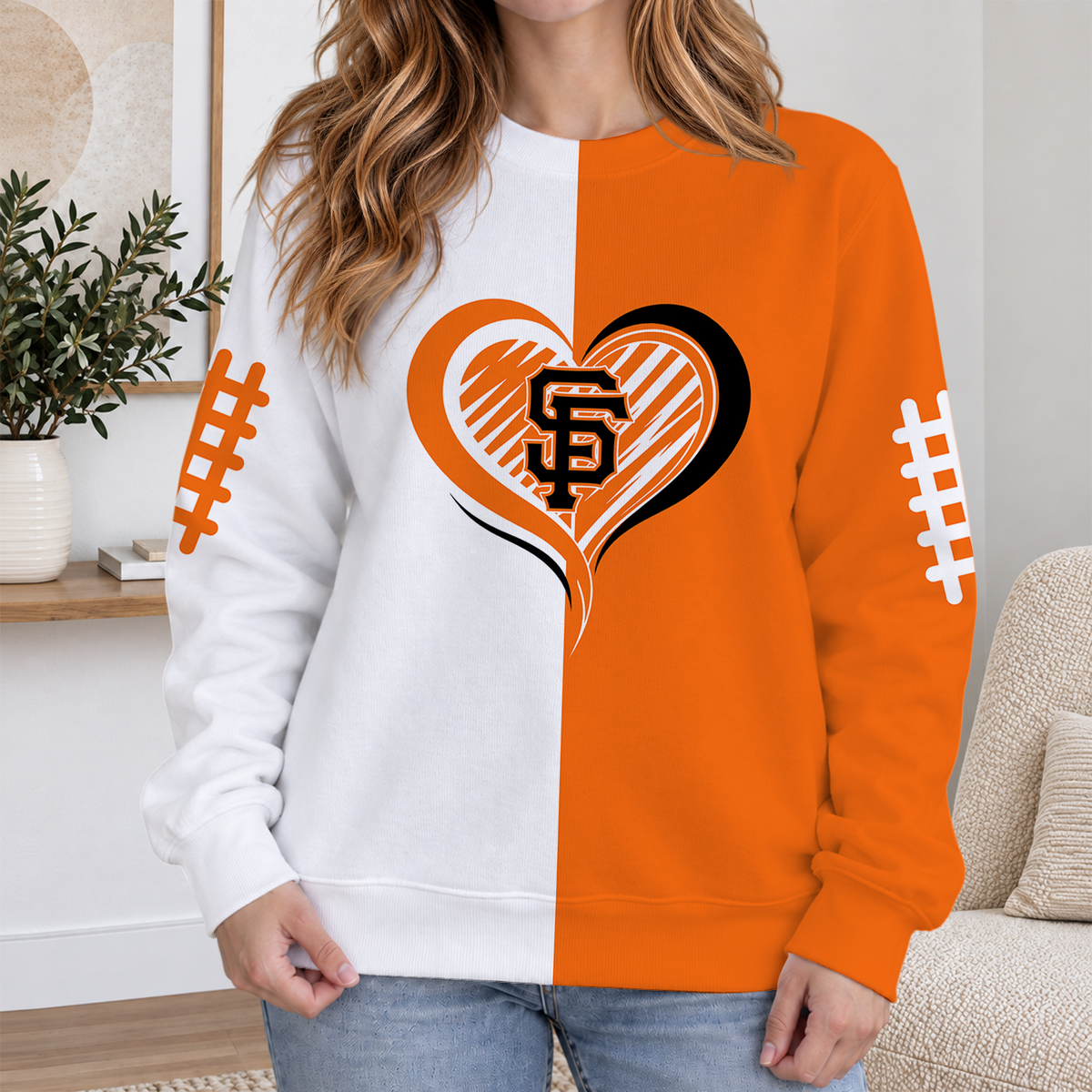 LIMITED EDITION - NEW CUSTOMIZED MLB06 SFG SAN FRANCISCO GIANTS RIBBED HOODIE & SWEATSHIRT