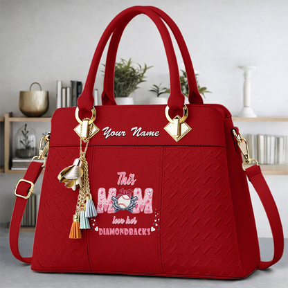 LIMITED EDITION - NEW CUSTOMIZED MLB07 ADS ARIZONA DIAMONDBACKS ZIP HANDBAG MULTICOLOR
