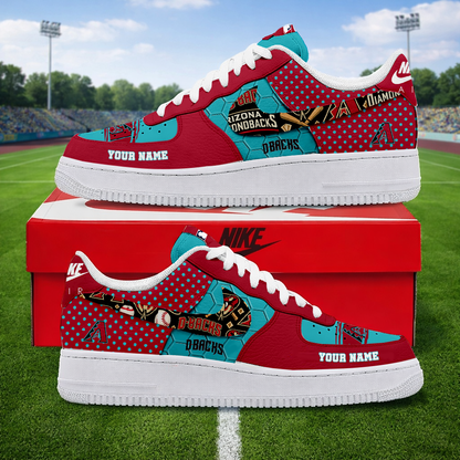SPECIAL OFFER - NEW CUSTOMIZED MLB07 ADS ARIZONA DIAMONDBACKS AF1 SNEAKERS