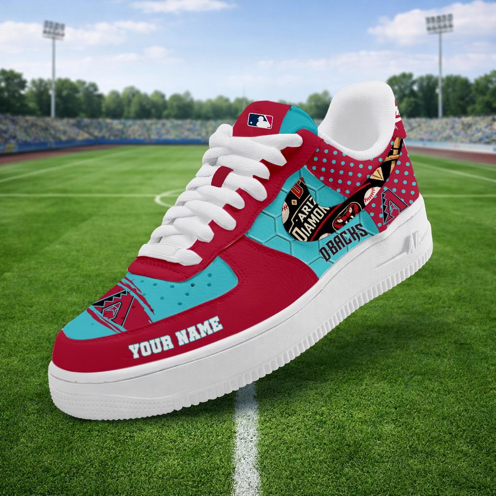 SPECIAL OFFER - NEW CUSTOMIZED MLB07 ADS ARIZONA DIAMONDBACKS AF1 SNEAKERS