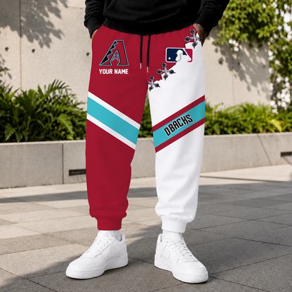 FINAL SALE - NEW CUSTOMIZED MLB07 ADS ARIZONA DIAMONDBACKS SWEATPANTS