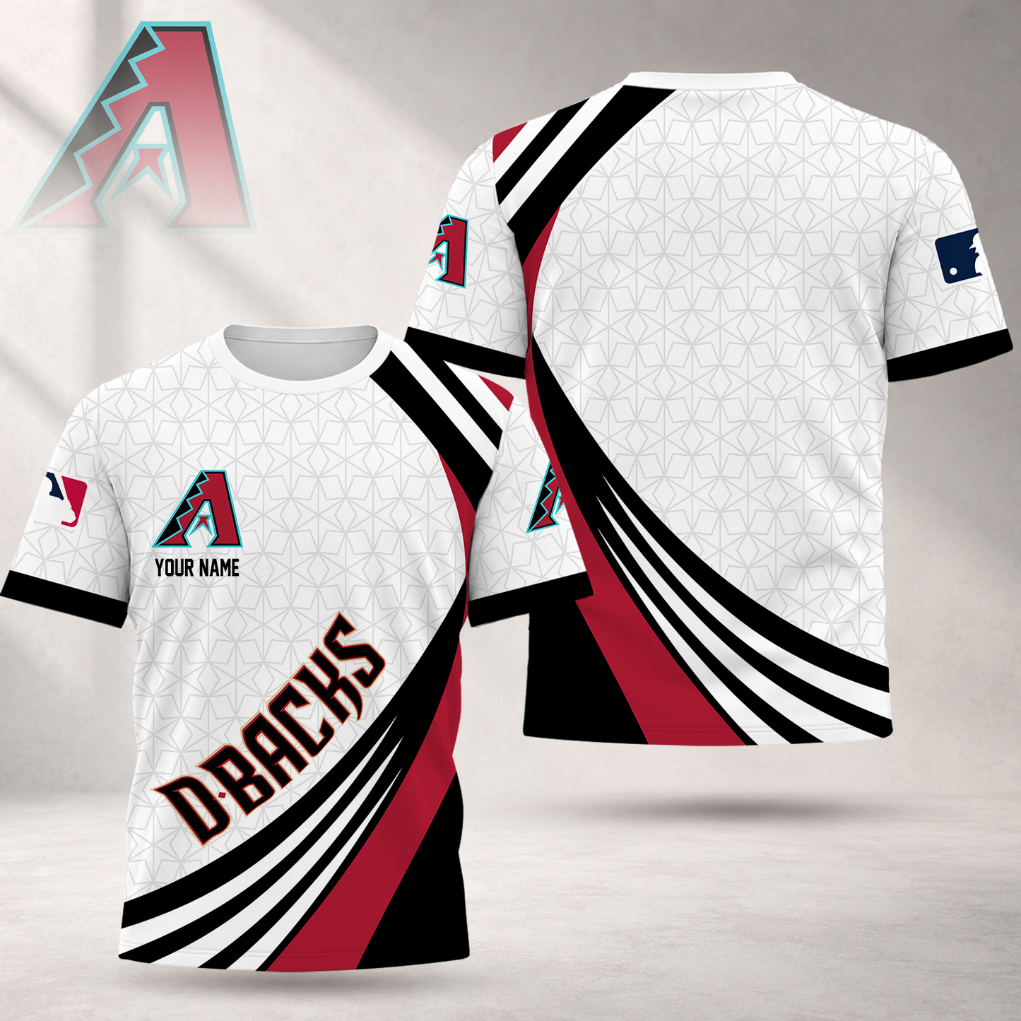 FINAL SALE - NEW CUSTOMIZED MLB07 ADS ARIZONA DIAMONDBACKS T-SHIRT, POLO SHIRT, ZIP POLO SHIRT, SWEATSHIRT, HOODIE & ZIP HOODIE