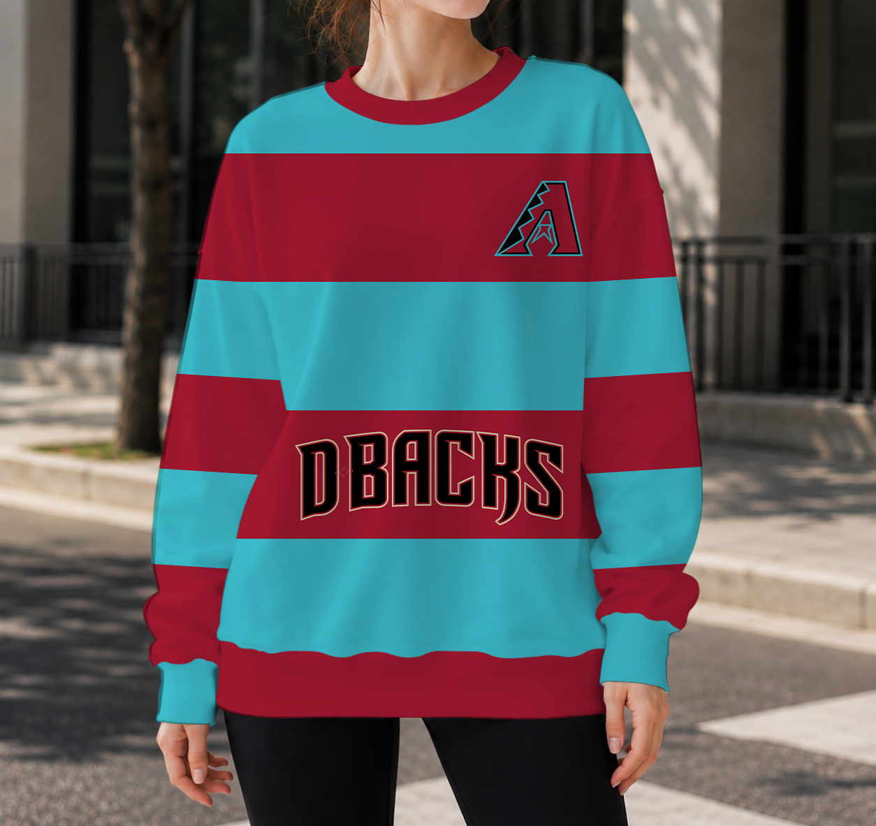 FINAL SALE - NEW CUSTOMIZED MLB07 ADS ARIZONA DIAMONDBACKS UNISEX SWEATSHIRT