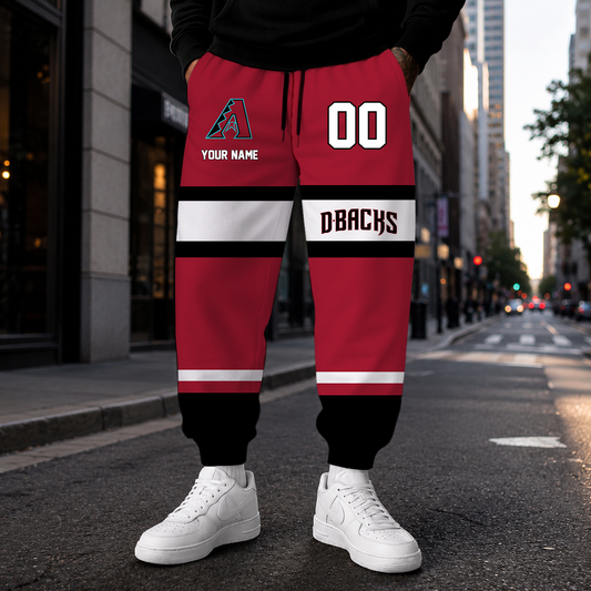 EXCLUSIVE EDITION - NEW CUSTOMIZED MLB07 ADS ARIZONA DIAMONDBACKS SWEATPANTS