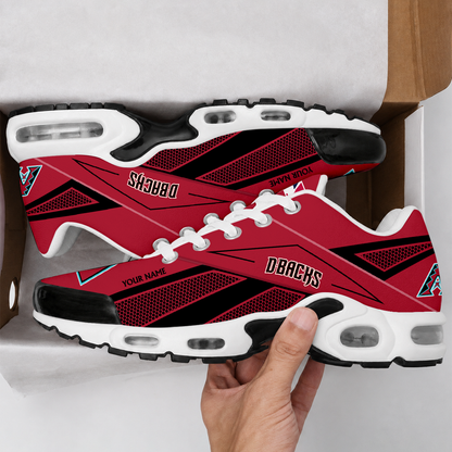 FINAL SALE - NEW CUSTOMIZED MLB07 ADS ARIZONA DIAMONDBACKS AIR MAX PLUS SNEAKERS