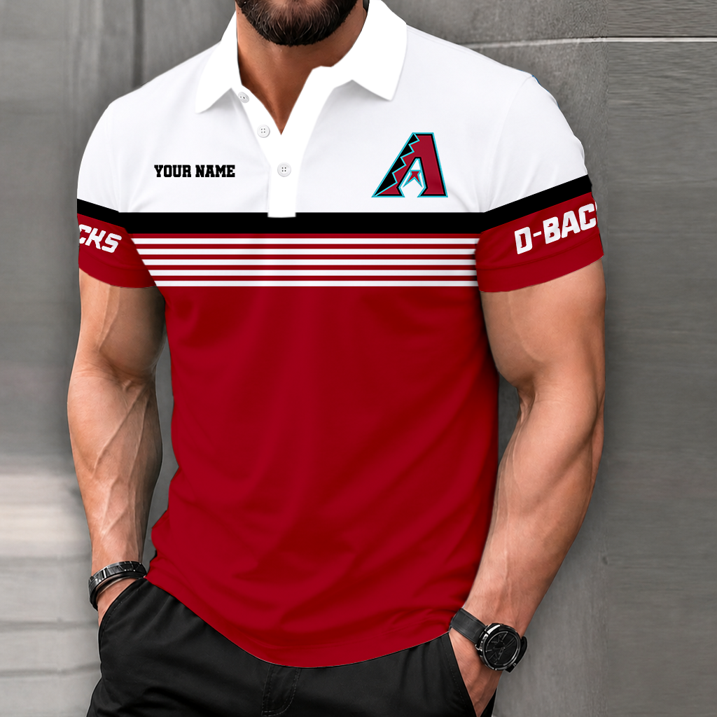 FINAL CLEARANCE - NEW CUSTOMIZED MLB07 ADS ARIZONA DIAMONDBACKS POLO SHIRT