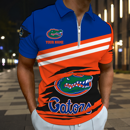 HOT DEAL - NEW CUSTOMIZED NCAA CWS08 FLG FLORIDA GATORS T-SHIRT, POLO SHIRT, ZIP POLO SHIRT, SWEATSHIRT, HOODIE & ZIP HOODIE