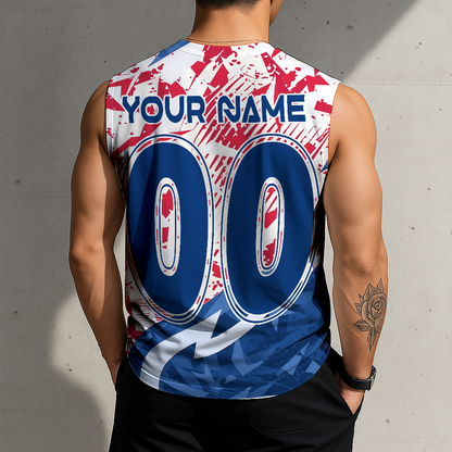 LIMITED EDITION - NEW CUSTOMIZED MLB08 TRS TEXAS RANGERS TANKTOP & GYM SHIRT