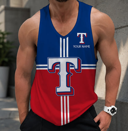 FINAL SALE - NEW CUSTOMIZED MLB08 TEXAS RANGERS UNISEX TANK TOP