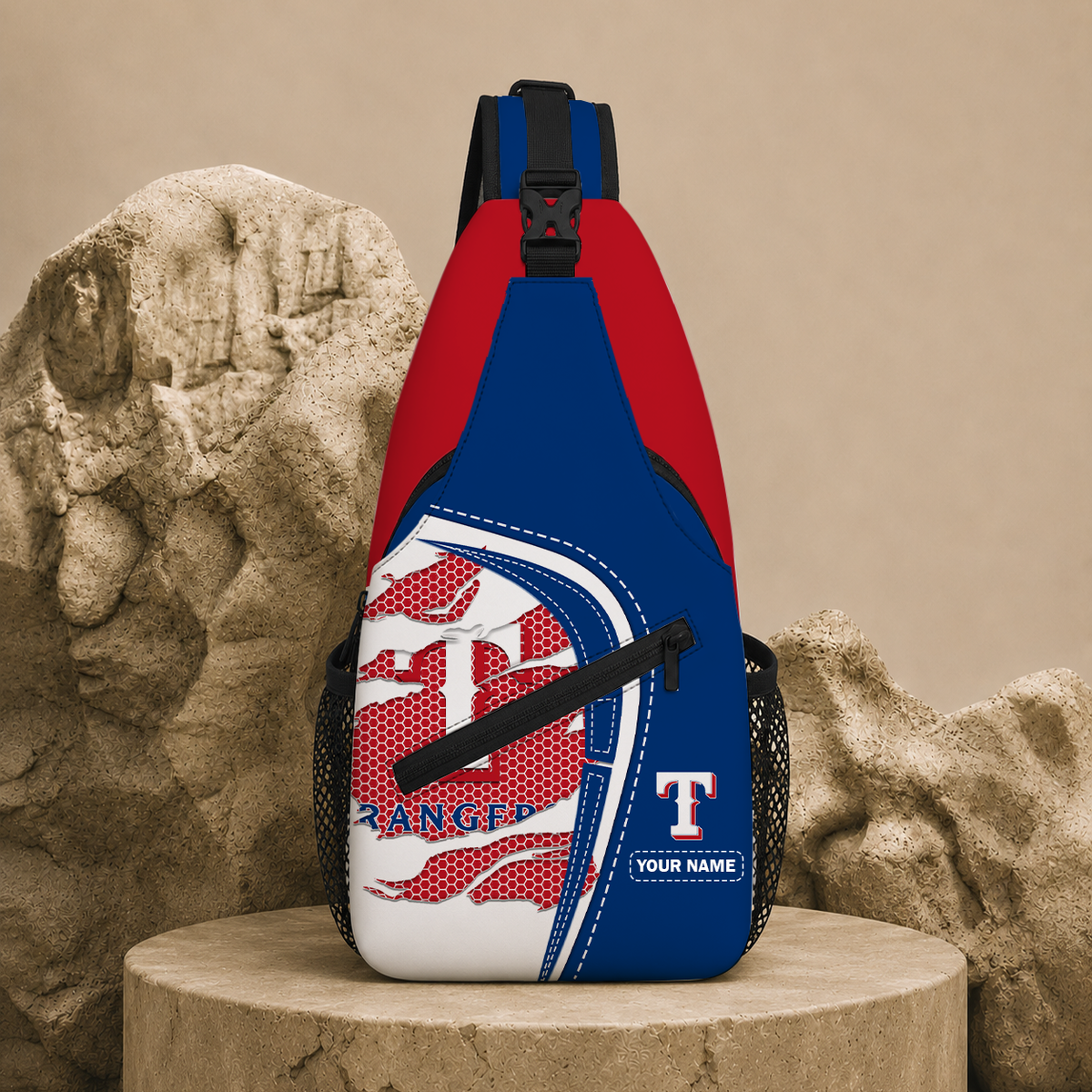 VIRAL EDITION - NEW CUSTOMIZED MLB08 TRS TEXAS RANGERS SLING BAG