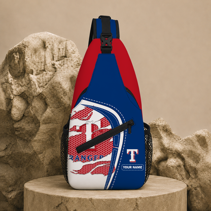 VIRAL EDITION - NEW CUSTOMIZED MLB08 TRS TEXAS RANGERS SLING BAG