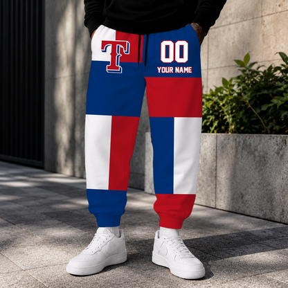 ELITE EDITION - NEW CUSTOMIZED MLB08 TRS TEXAS RANGERS SWEATPANTS