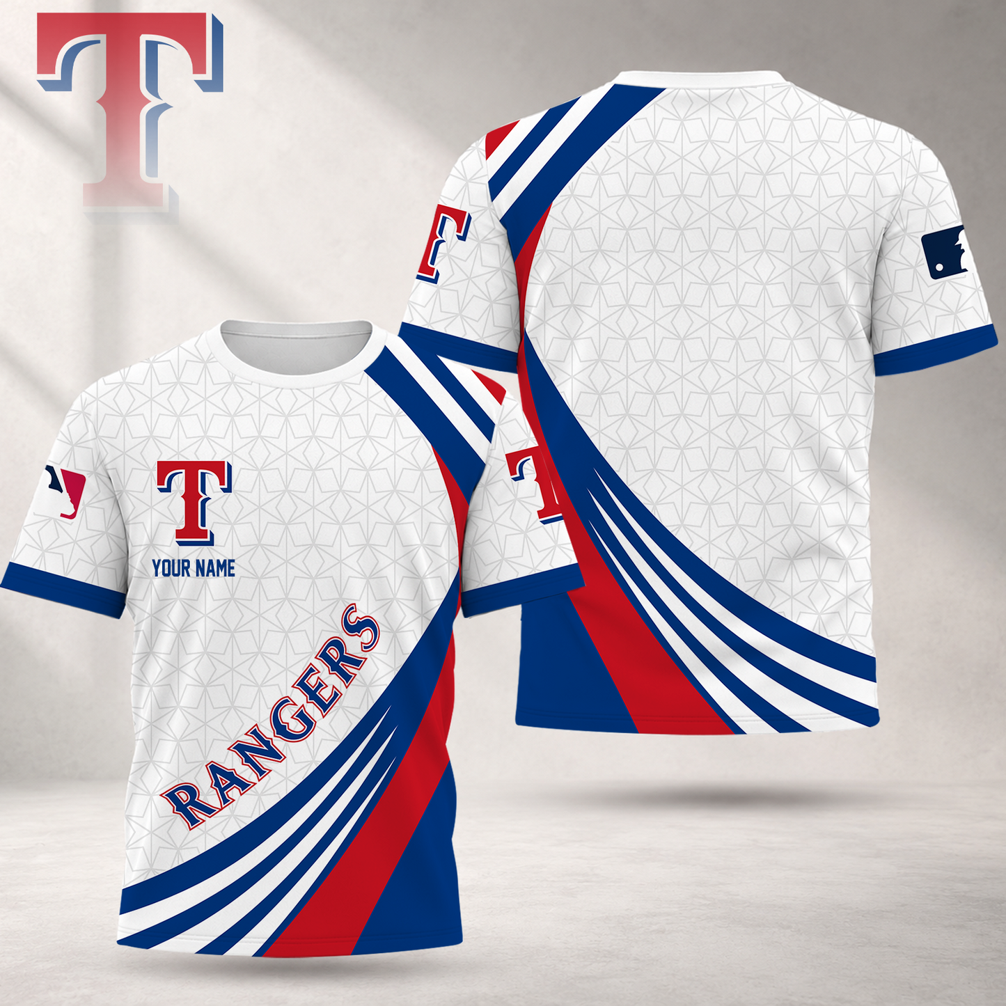 FINAL SALE - NEW CUSTOMIZED MLB08 TRS TEXAS RANGERS T-SHIRT, POLO SHIRT, ZIP POLO SHIRT, SWEATSHIRT, HOODIE & ZIP HOODIE