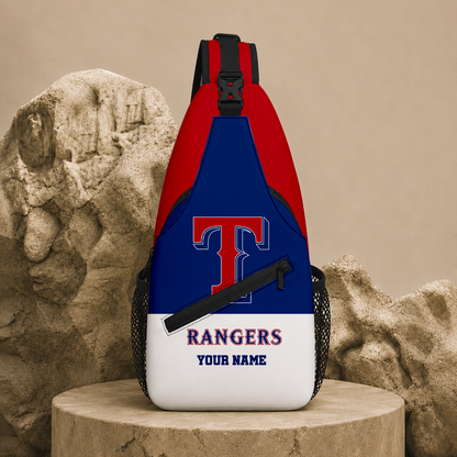 LIMITED EDITION - NEW CUSTOMIZED MLB08 TRS TEXAS RANGERS SLING BAG