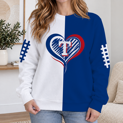LIMITED EDITION - NEW CUSTOMIZED MLB08 TRS TEXAS RANGERS RIBBED HOODIE & SWEATSHIRT