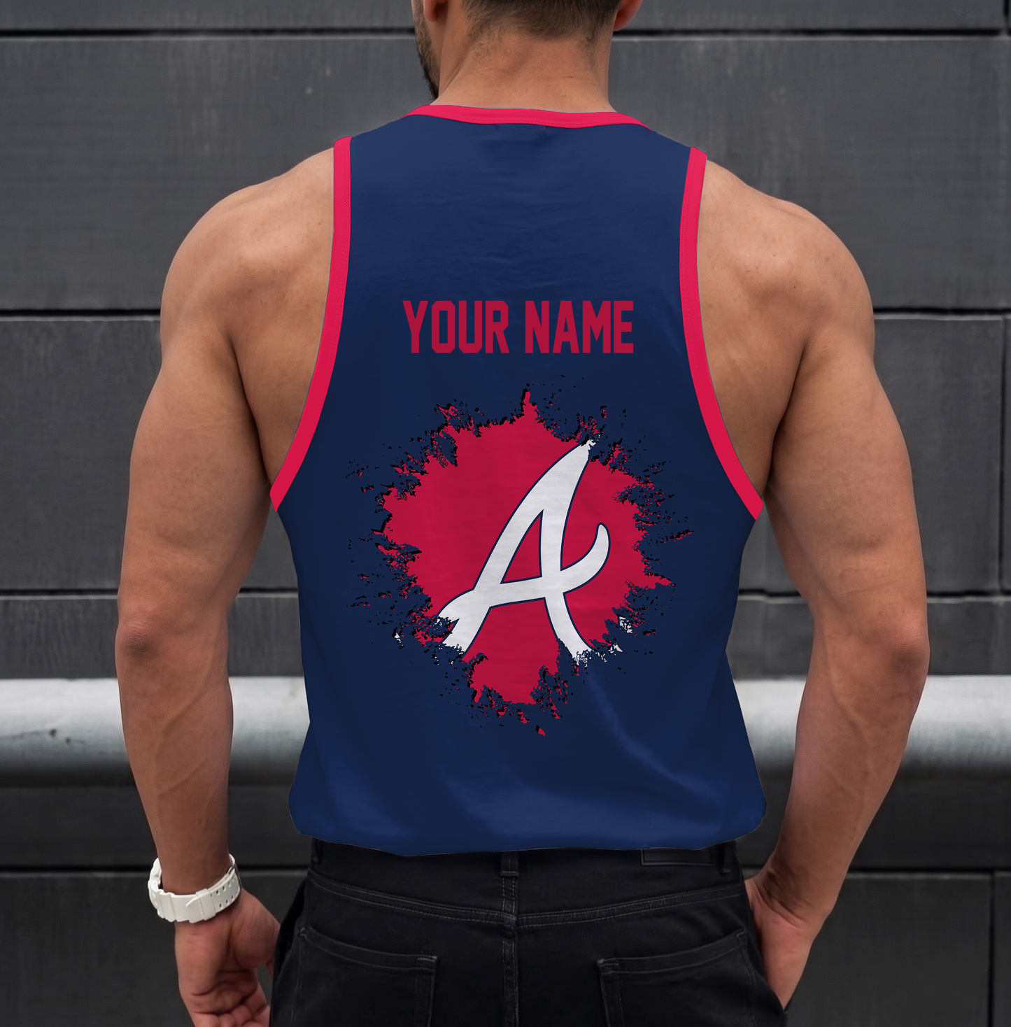 LIMITED EDITION - NEW CUSTOMIZED MLB09 ATLANTA BRAVES UNISEX TANK TOP