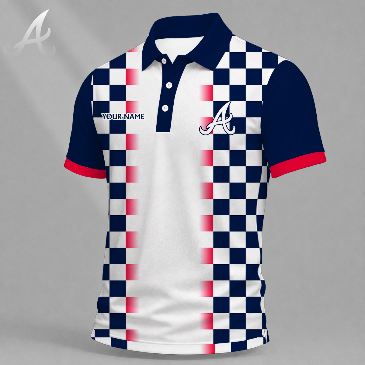 FINAL SALE - NEW CUSTOMIZED MLB09 ABS ATLANTA BRAVES T-SHIRT, POLO SHIRT, ZIP POLO SHIRT, SWEATSHIRT, HOODIE & ZIP HOODIE