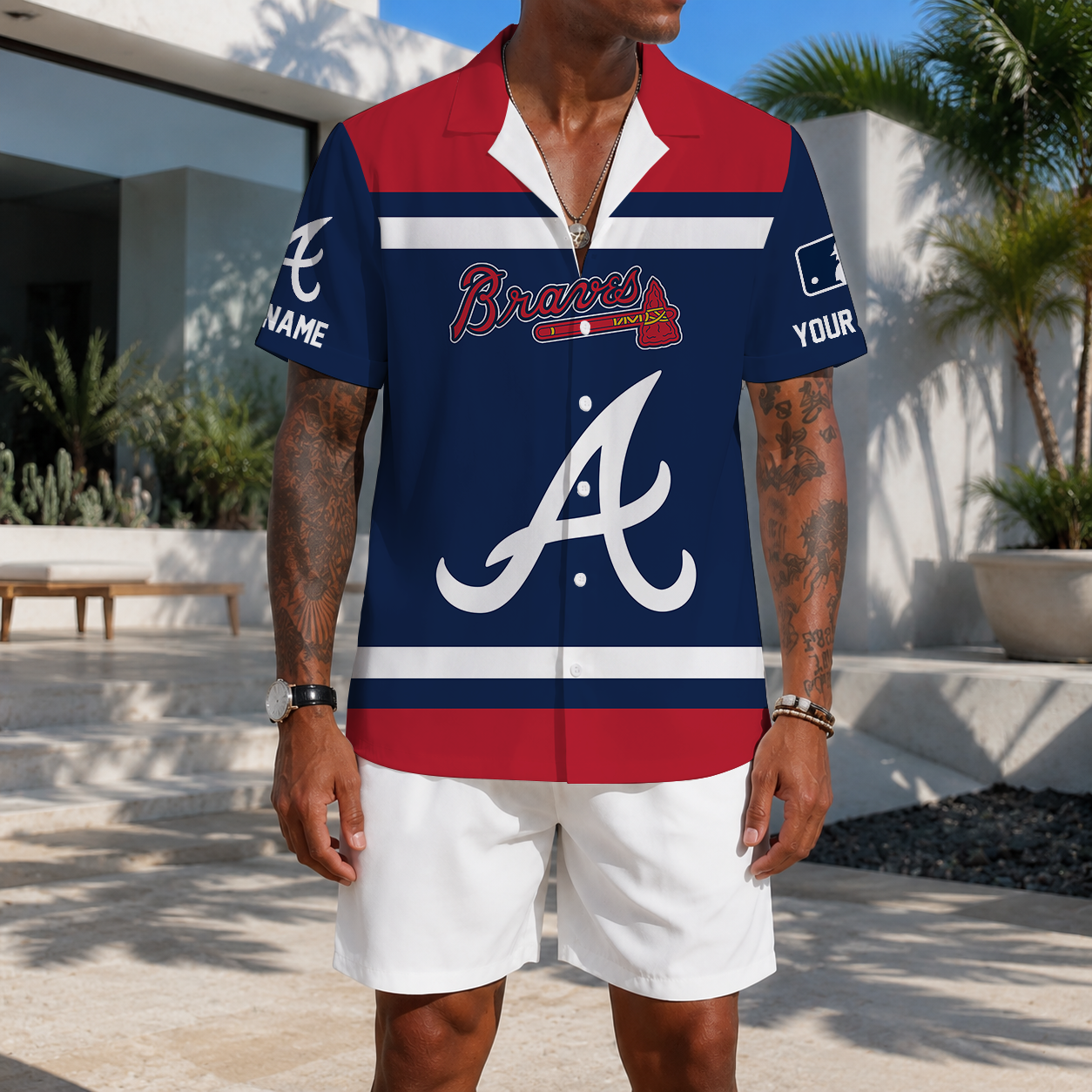 MEGA SALE - NEW CUSTOMIZED MLB09 ABS ATLANTA BRAVES UNISEX HAWAIIAN SHIRT
