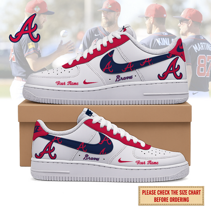 VIRAL EDITION - NEW CUSTOMIZED MLB09 ABS ATLANTA BRAVES AF1 SHOES