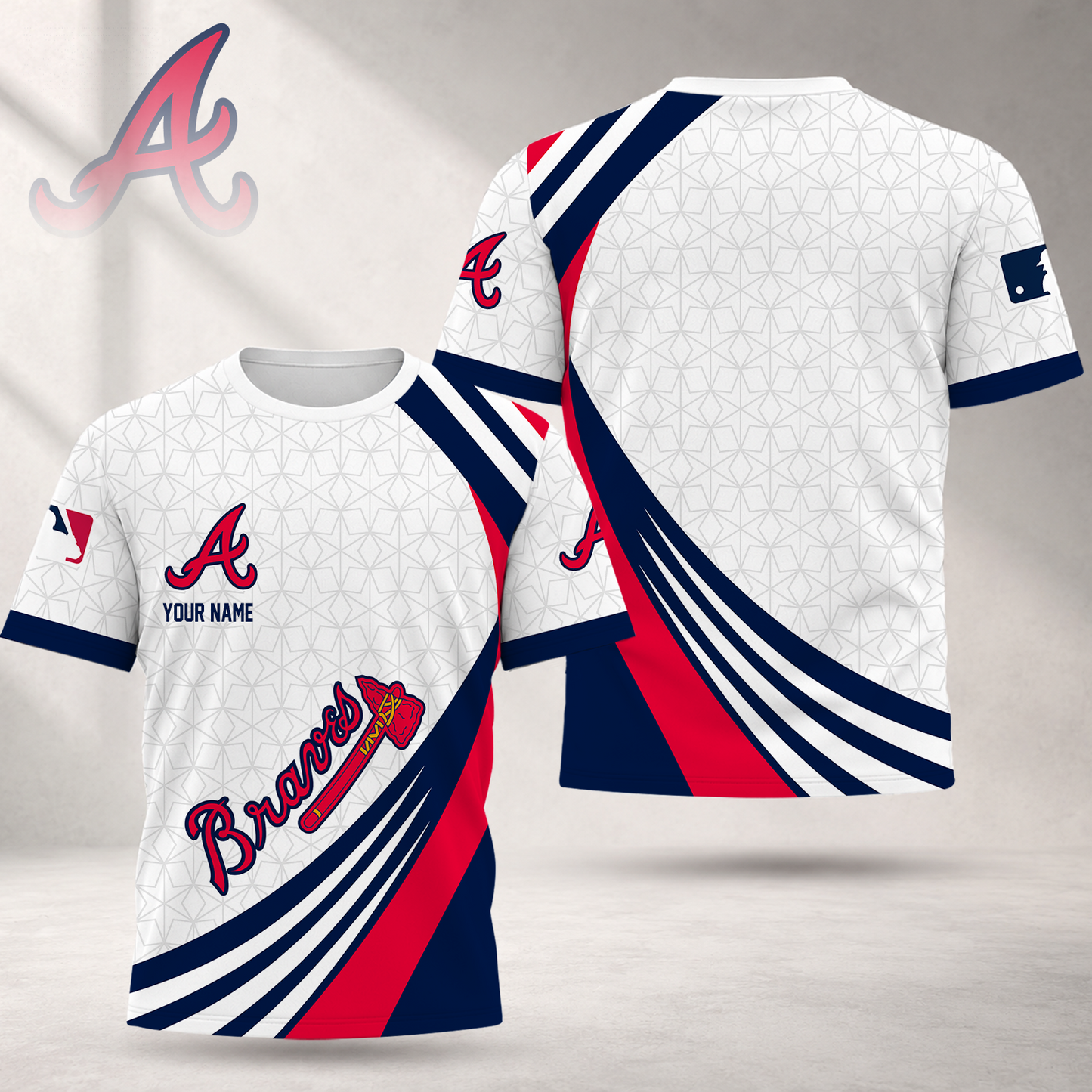 FINAL SALE - NEW CUSTOMIZED MLB09 ABS ATLANTA BRAVES T-SHIRT, POLO SHIRT, ZIP POLO SHIRT, SWEATSHIRT, HOODIE & ZIP HOODIE