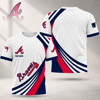 FINAL SALE - NEW CUSTOMIZED MLB09 ABS ATLANTA BRAVES T-SHIRT, POLO SHIRT, ZIP POLO SHIRT, SWEATSHIRT, HOODIE & ZIP HOODIE