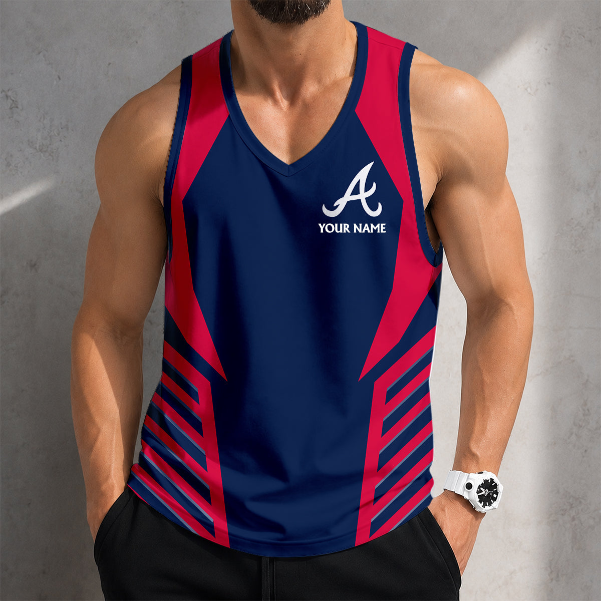 FLASH SALE - NEW CUSTOMIZED MLB09 ATLANTA BRAVES UNISEX TANK TOP