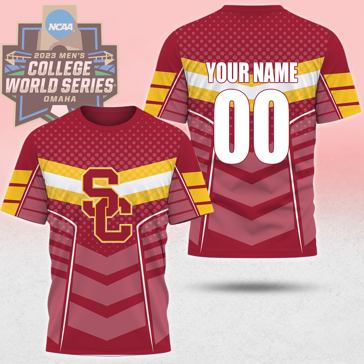 LIMITED EDITION - NEW CUSTOMIZED NCAA CWS09 USC USC TROJANS T-SHIRT, POLO SHIRT, ZIP POLO SHIRT, SWEATSHIRT, HOODIE & ZIP HOODIE