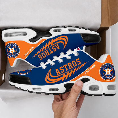 LIMITED EDITION - NEW CUSTOMIZED MLB10 HAS HOUSTON ASTROS AIR MAX PLUS SNEAKERS