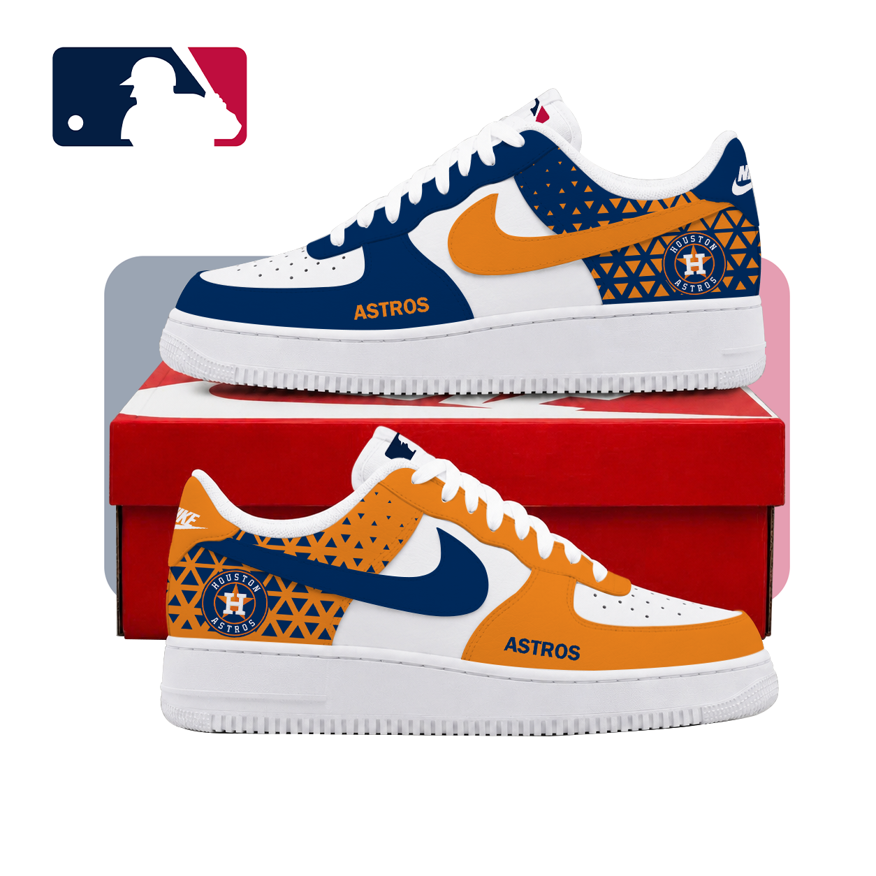 VIRAL EDITION - NEW CUSTOMIZED MLB10 HAS HOUSTON ASTROS AF1 SHOES