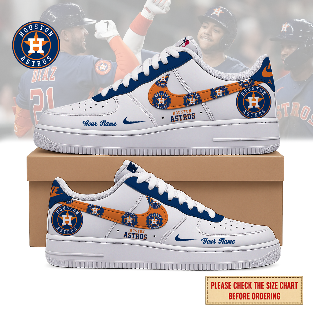 VIRAL EDITION - NEW CUSTOMIZED MLB10 HAS HOUSTON ASTROS AF1 SHOES