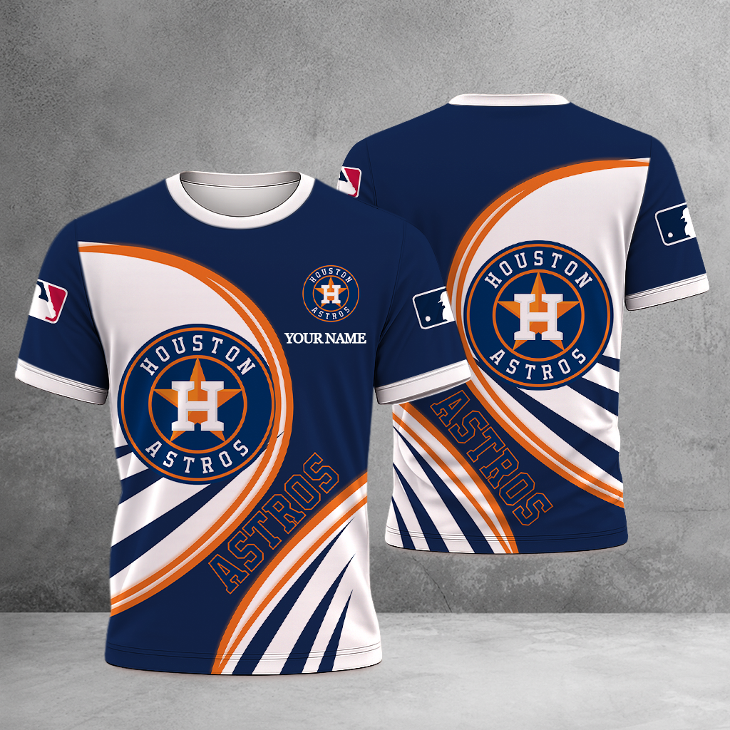 SPECIAL EDITION - NEW CUSTOMIZED MLB10 HAS HOUSTON ASTROS T-SHIRT, POLO SHIRT, ZIP POLO SHIRT, SWEATSHIRT, HOODIE & ZIP HOODIE