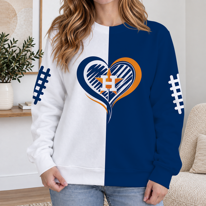 LIMITED EDITION - NEW CUSTOMIZED MLB10 HAS HOUSTON ASTROS RIBBED HOODIE & SWEATSHIRT