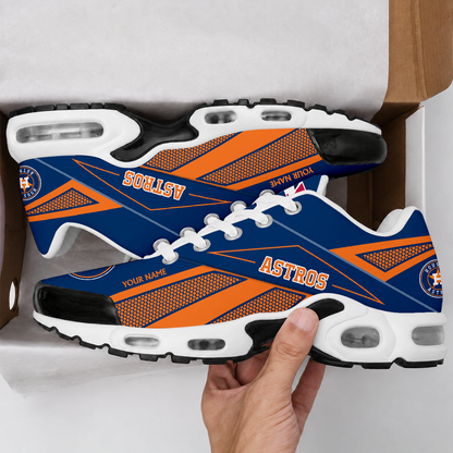 FINAL SALE - NEW CUSTOMIZED MLB10 HAS HOUSTON ASTROS AIR MAX PLUS SNEAKERS