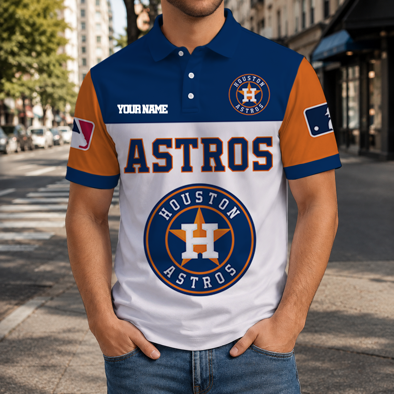 HOT DEAL - NEW CUSTOMIZED MLB10 HAS HOUSTON ASTROS T-SHIRT, POLO SHIRT, ZIP POLO SHIRT, SWEATSHIRT, HOODIE & ZIP HOODIE