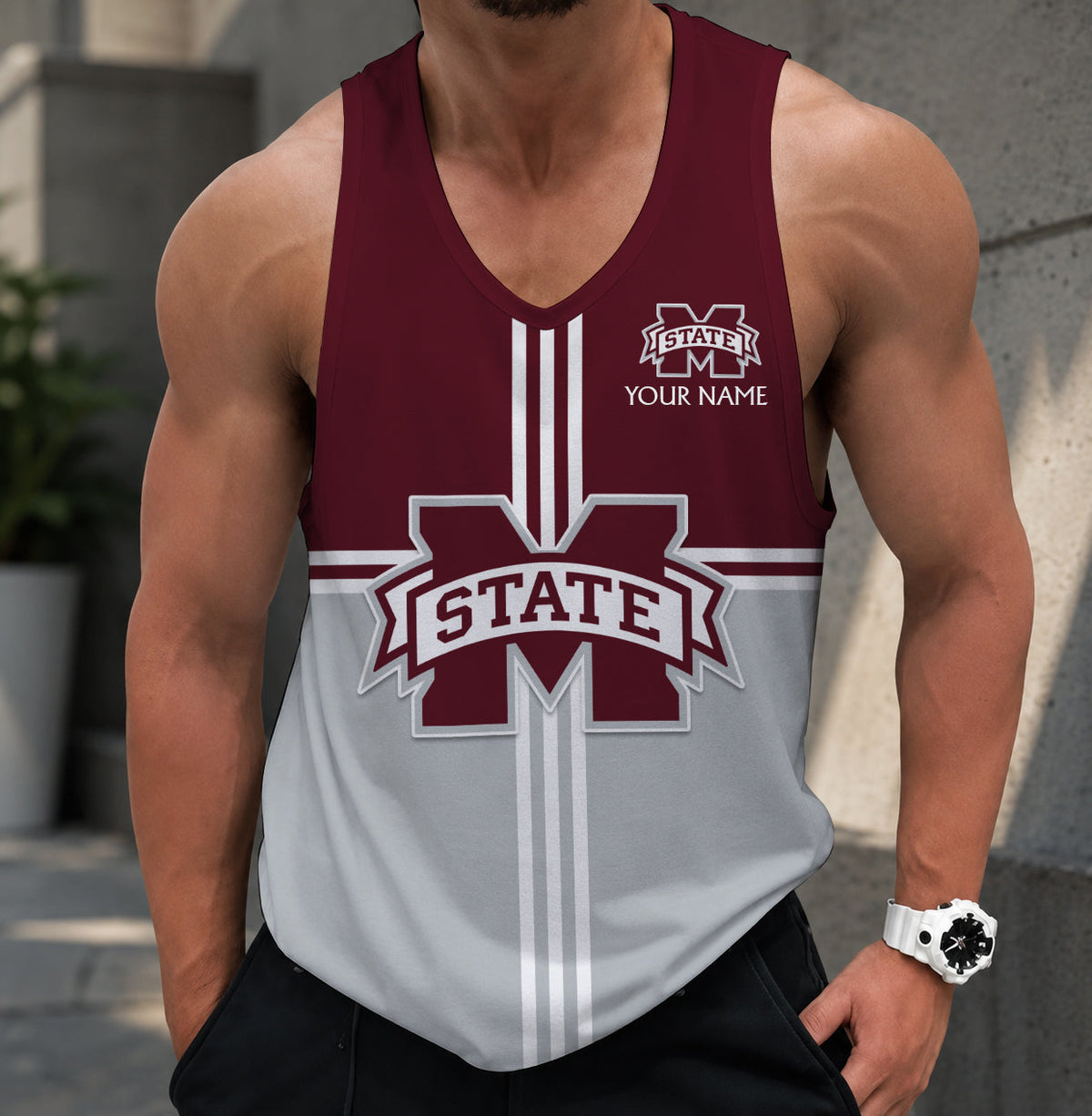 VIRAL EDITION - NEW CUSTOMIZED NCAA CWS11 MSB MISSISSIPPI STATE BULLDOGS UNISEX TANK TOP