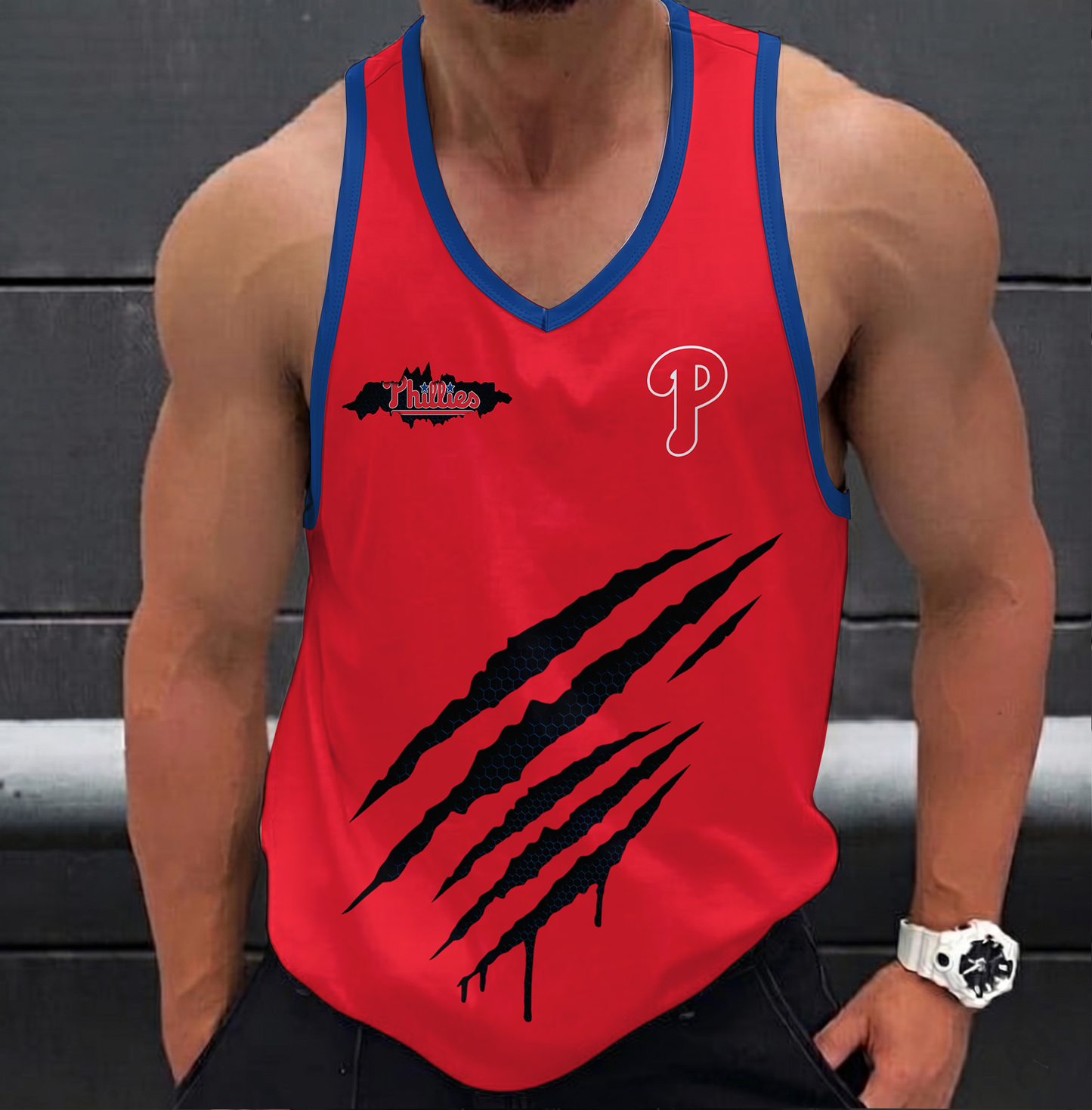 LIMITED EDITION - NEW CUSTOMIZED MLB11 PHILADELPHIA PHILLIES UNISEX TANK TOP